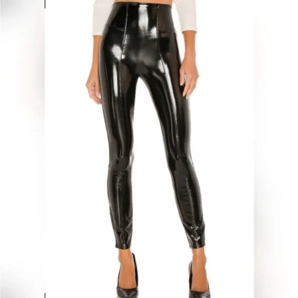 SPANX Faux Patent Leather Leggings. Size M. NWT. - Picture 2 of 6